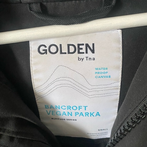 TNA Black Vegan Bancroft Mid Length Jacket - Picture 11 of 11